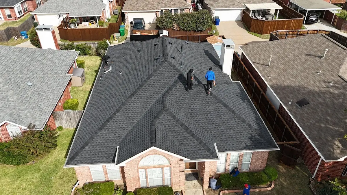 Slate & Tile Roof Repair work in progress on a Sebastopol property